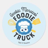 Cookie Monster's Foodie Truck Logo