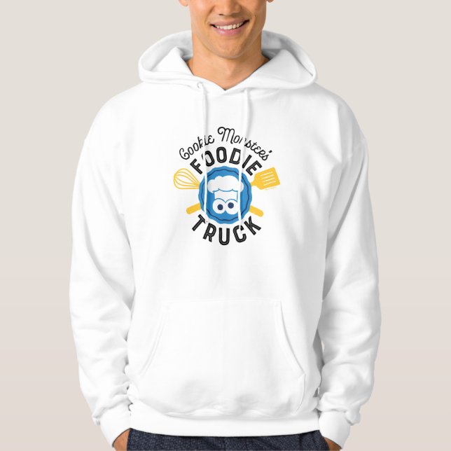 Cookie Monster's Foodie Truck Logo Hoodie (Front)