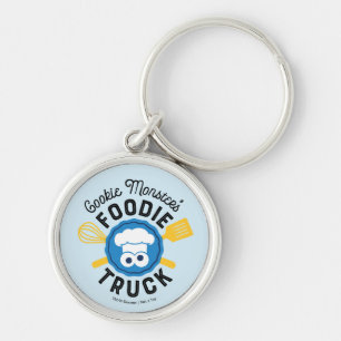 Cookie Monster's Foodie Truck Logo Keychain