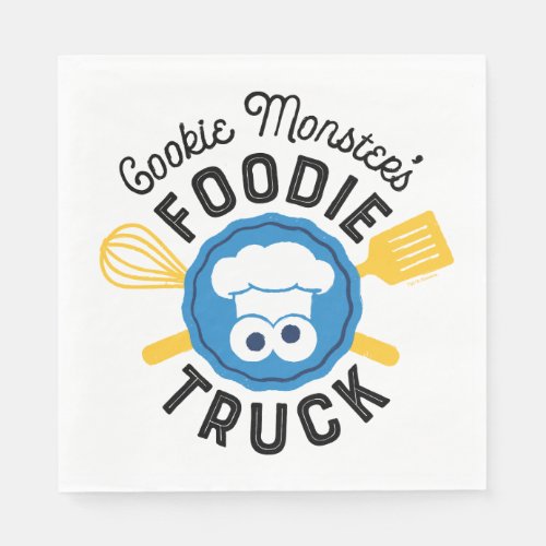 Cookie Monsters Foodie Truck Logo Napkins