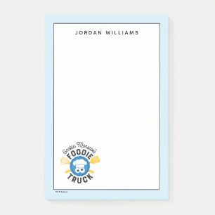 Cookie Monster's Foodie Truck Logo Post-it Notes