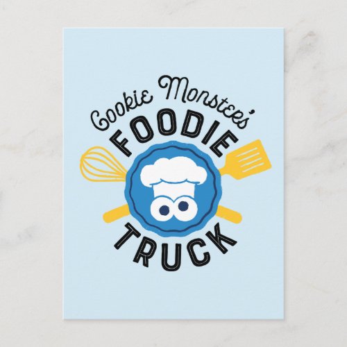 Cookie Monsters Foodie Truck Logo Postcard