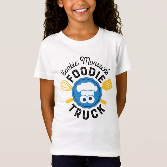 Cookie Monster's Foodie Truck Logo T-Shirt (Front)