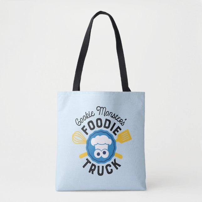 Cookie Monster's Foodie Truck Logo Tote Bag (Front)