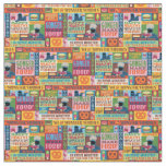 Cookie Monster&#39;s Foodie Truck Pattern Fabric