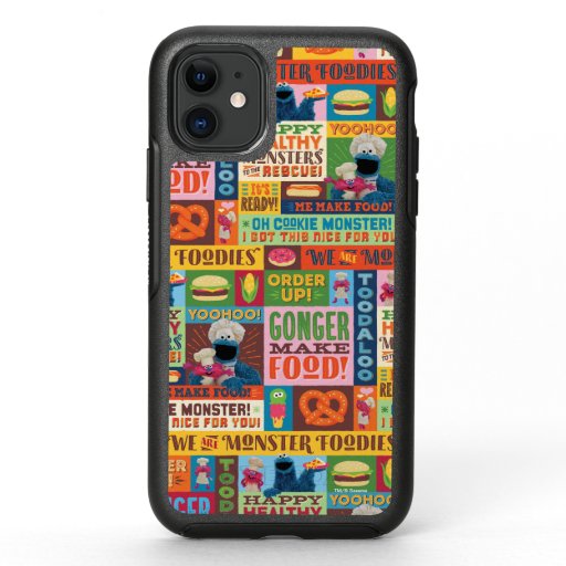 Cookie Monster's Foodie Truck Pattern OtterBox Symmetry iPhone 11 Case