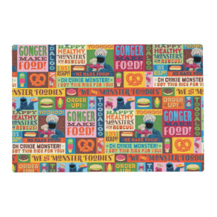 Cookie Monster's Foodie Truck Pattern Placemat