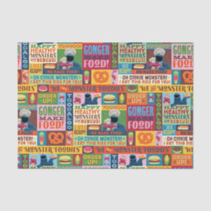 Cookie Monster's Foodie Truck Pattern Tissue Paper