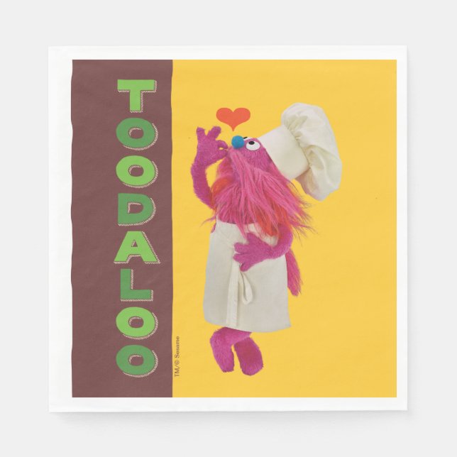 Cookie Monster's Foodie Truck | Toodaloo Napkins (Front)