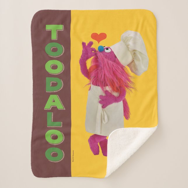 Cookie Monster's Foodie Truck | Toodaloo Sherpa Blanket (Front)