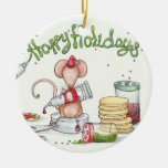 Cookie Mouse Ceramic Ornament at Zazzle