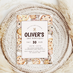 Cookie & Mouse Kids Birthday Invitation