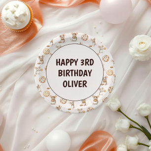 Cookie & Mouse Kids Birthday Invitation Paper Plates