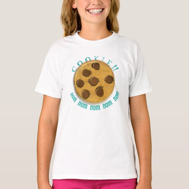 Cookie!! Nom Nom Nom t-shirt (Front)
