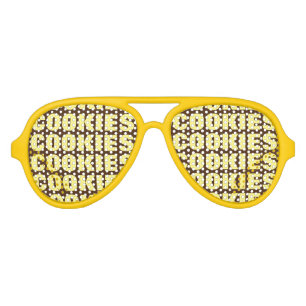 Cookie obsession party shades. Crazy sunglasses