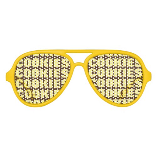 Cookie obsession party shades Crazy sunglasses