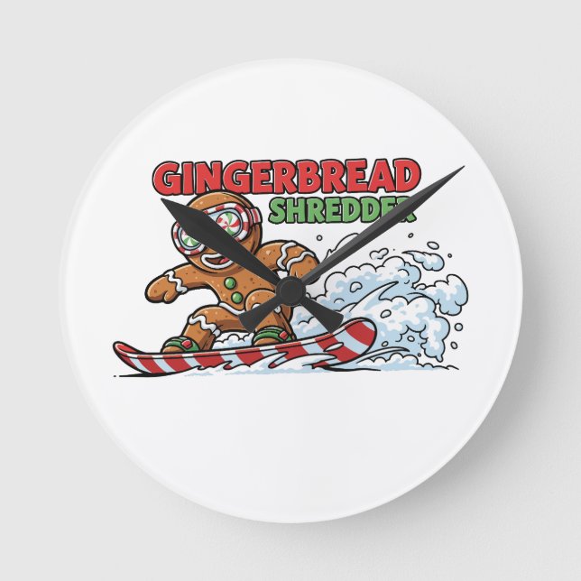 Cookie on Board Round Clock (Front)