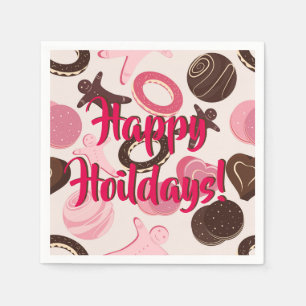 Cookie Party Fun Happy Holidays! Paper Napkins