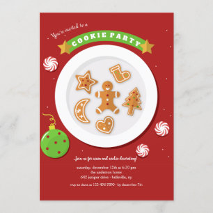 Cookie Party Holiday Invitation
