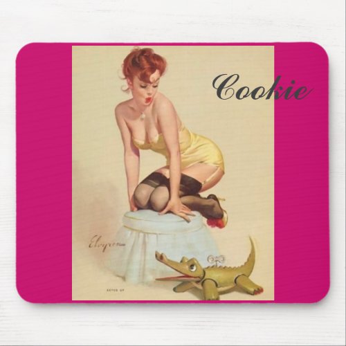 Cookie Pin_up mousepad