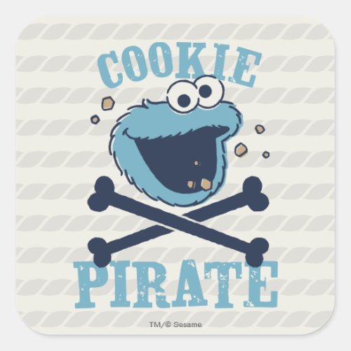 Cookie Pirate Square Sticker