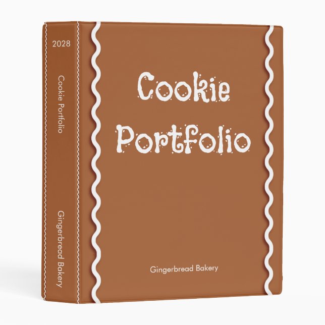 Cookie Portfolio Mini Binder (Front/Spine)