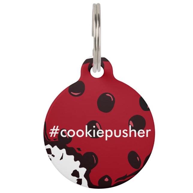 Cookie Pusher Pet Tag (Front)
