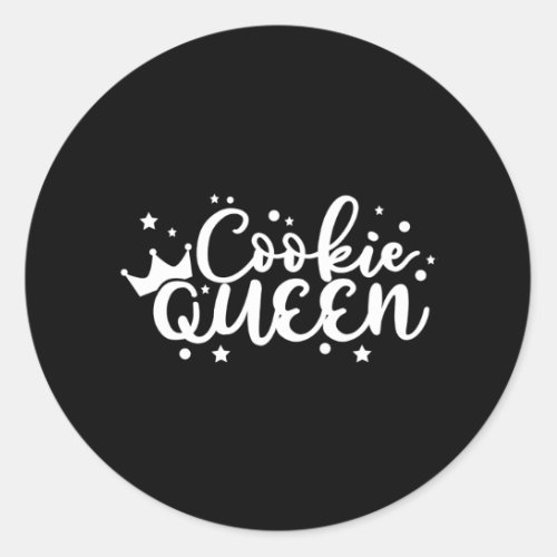 Cookie Queen Cupcake Baker Classic Round Sticker