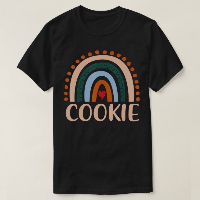 Cookie Rainbow Grandma Cute Mothers Day Funny Cook T-Shirt (Design Front)