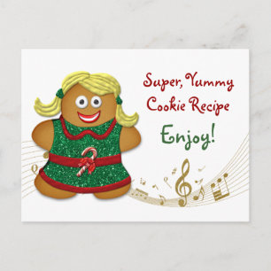 Cookie Recipe Card for Holiday Cookie Exchange