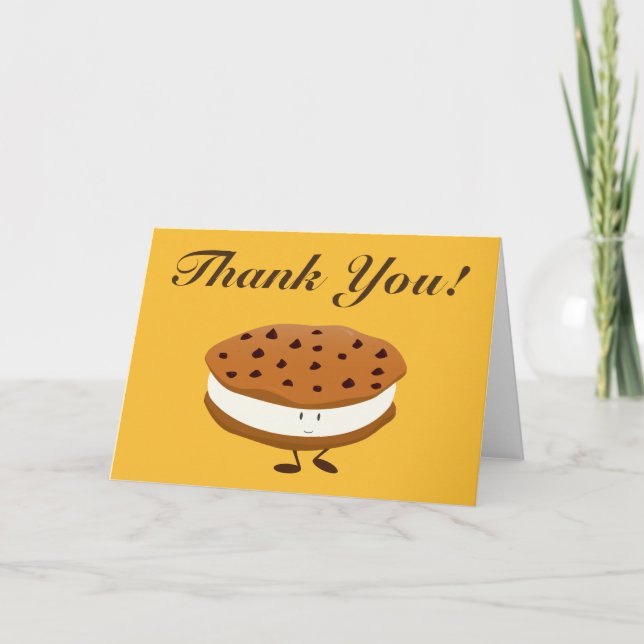 Cookie sandwich thank you card (Front)