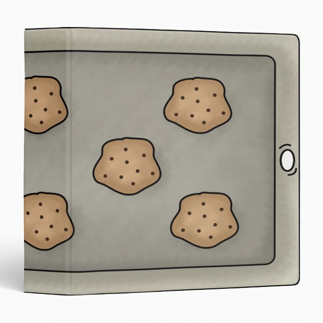 cookie sheet recipe notebook 3 ring binder (Front/Spine)