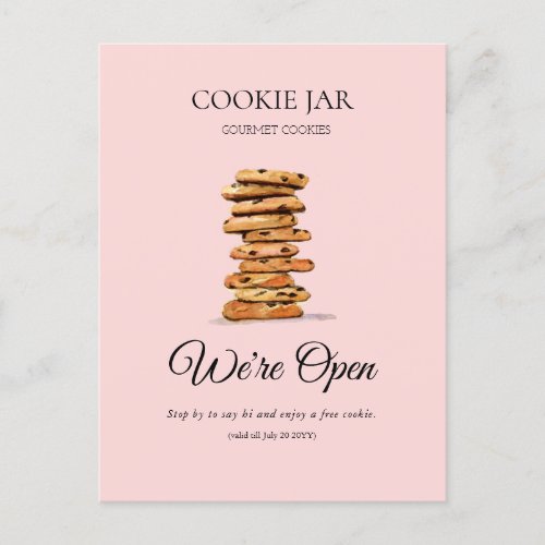 Cookie Shop Bakery Were open promotional Postcard
