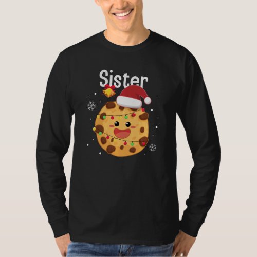 Cookie Sister Santa Family Pajama Matching T_Shirt