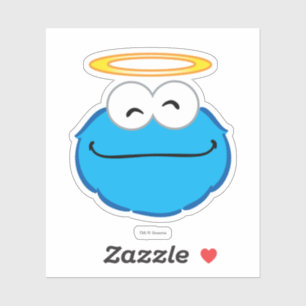 Cookie Smiling Face with Halo Sticker