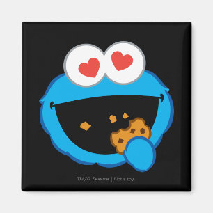 Cookie Smiling Face with Heart-Shaped Eyes Magnet