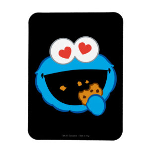 Cookie Smiling Face with Heart-Shaped Eyes Magnet