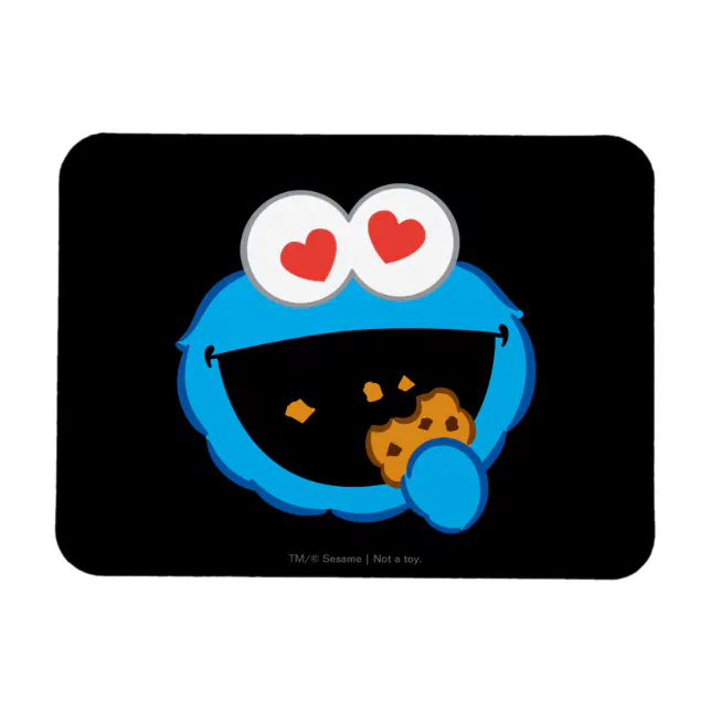 Cookie Smiling Face With Heart Shaped Eyes Magnet Zazzle