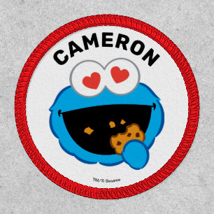 Cookie Smiling Face with Heart-Shaped Eyes Patch