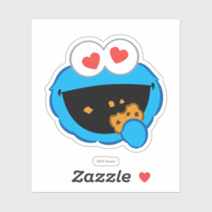 Cookie Smiling Face with Heart-Shaped Eyes Sticker