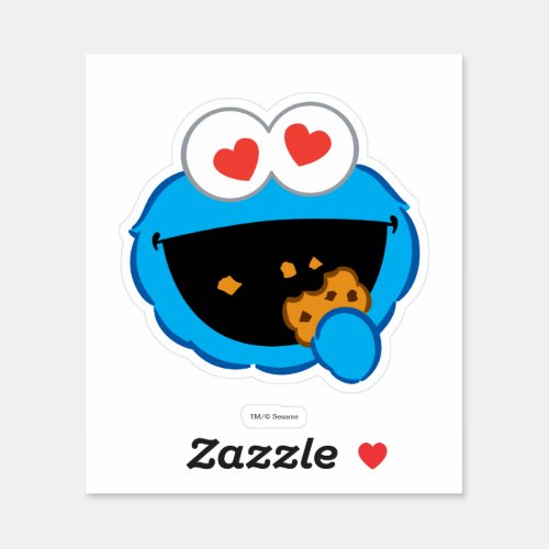 Cookie Smiling Face with Heart_Shaped Eyes Sticker