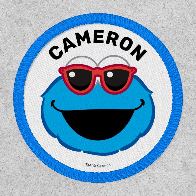 Cookie  Smiling Face with Sunglasses Patch (Front)