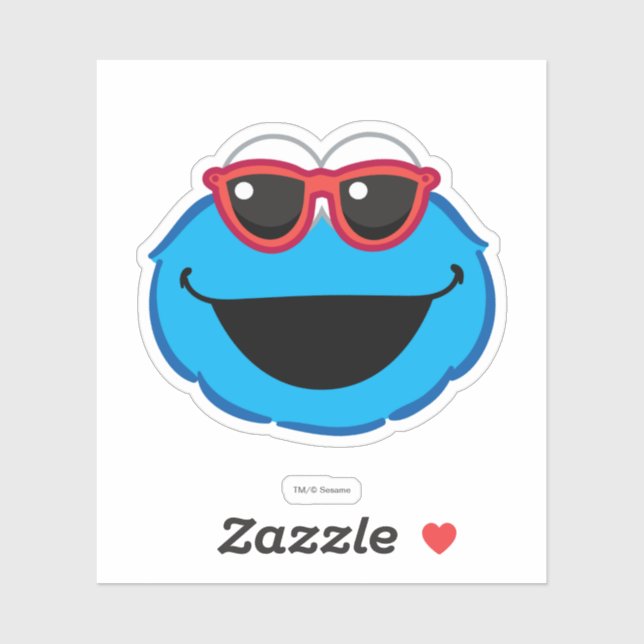 Cookie  Smiling Face with Sunglasses Sticker (Sheet)