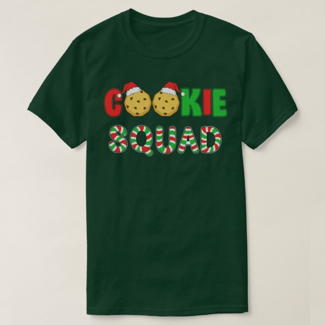 Cookie Squad funny christmas family merch T-Shirt (Design Front)