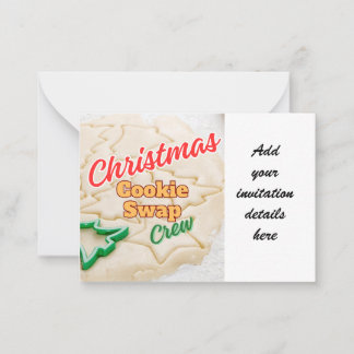 Cookie Swap - Cut Out Cookie Design Note Card