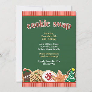 Cookie Swap Exchange Holiday Invitation