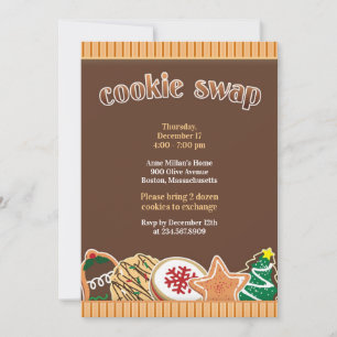 Cookie Swap Exchange Holiday Invitation