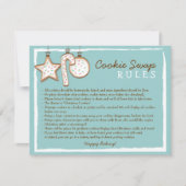 Cookie Swap Instruction Card - Custom Design (Front)