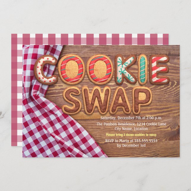 Cookie Swap Invitation (Front/Back)