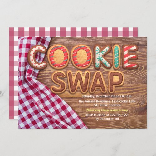 Cookie Swap Invitation